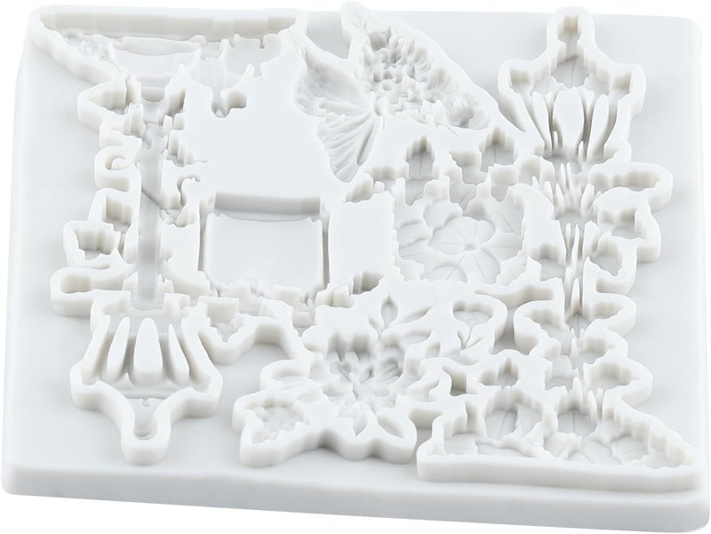 TAOXIBEI Street Lamp Polymer Clay Mold Street Lamp Butterfly Silicone Molds for DIY Crafts Epoxy Resin Casting Air Dry Polymer Clay Plaster Jewelry Making - Image 3
